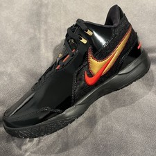 Size 10 - Nike Zoom LeBron NXXT Gen AMPD Black Metallic Gold Red