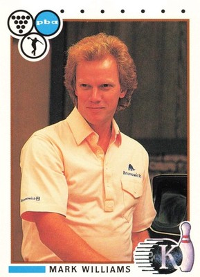 1990 Kingpins PBA Mark Williams #53 Professional Bowler Bowling Card