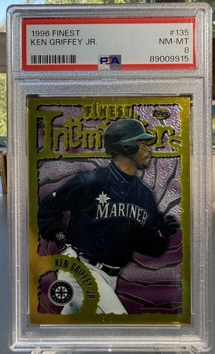 1996 Topps Finest Gold #135 Ken Griffey Jr. PSA 8