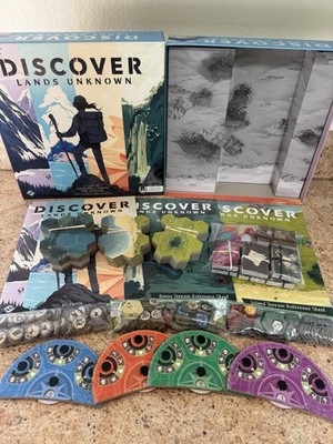 Discover Lands Unknown Fantasy Flight Complete Survival Adventure Board Game