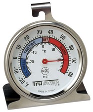 Taylor Precision Products 3507FS Refrigerator Freezer Thermometer Red,Silver