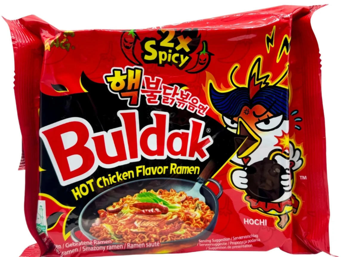 10 x 140g Samyang Buldak Hot Chicken Ramen Noodles 2 x spicy NEU SALE MHD Ablauf