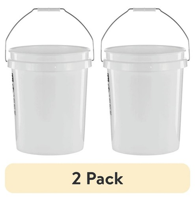 #ad #ad 2 pack United Solutions 5 Gallon Round Utility Bucket Comfort Handle Plastic $9.59