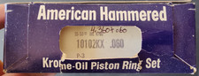 American Hammered Piston Ring Set 10102kx .060 Fits Ford 429 460 V8 4.360 Bore American Hammered Piston Ring Set 10102kx .060 Fits Ford 429 460 V8 4.360 Bore