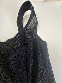 Triumph black florsl print not transparent corset  Lingerie size  it 1 eu38 uk 3