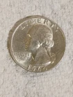 One 1964 D Washington Quarter 90% Silver Light Circulation