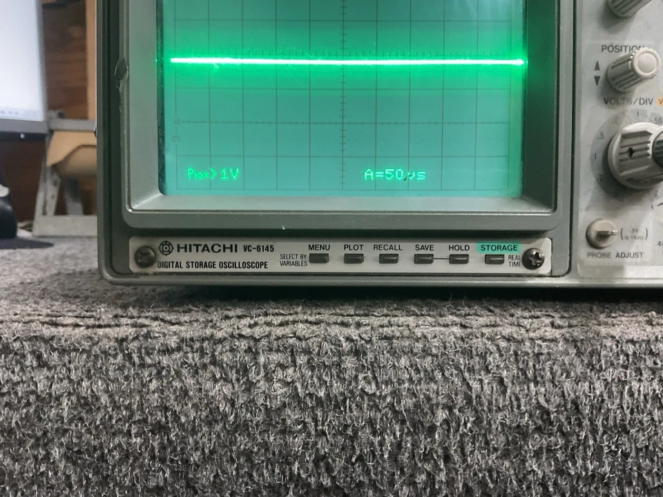 Osciloscopio de almacenamiento digital Hitachi VC-6145 150 MHz encendido, sin probar Foto 4 de 4