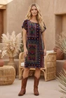 Johnny Was Daiyu Burnout Shift Dress C32925-8