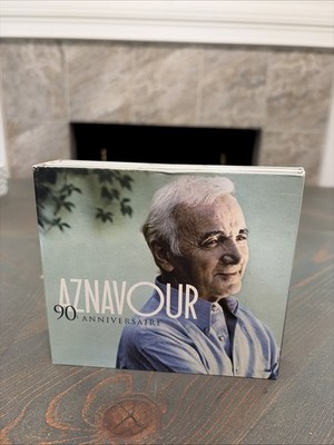AZNAVOUR 90th Anniversaire 4 CD Set with Booklet