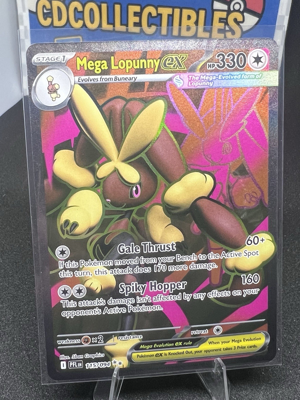 Mega Lopunny ex - Holo Ultra Rare ME02: Phantasmal Flames 115/094 NM
