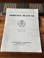 Curtiss Wright Service Manual Line Maintenance Ww2 Electric Propellers