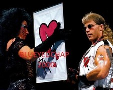 SHERRI MARTEL & SHAWN MICHAELS WRESTLER 8 X 10 WRESTLING PHOTO WWF