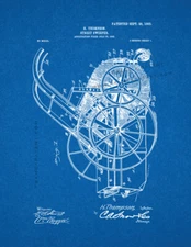 Street Sweeper Patent Print Blueprint