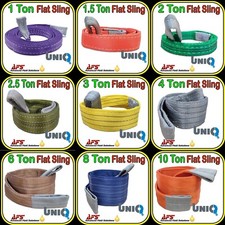 2-Eye Flat Lifting Sling Heavy Duty Strop Duplex Webbing Strap Various Sizes UK