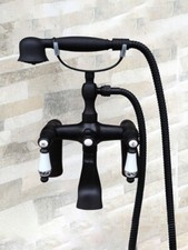Oil Rubbed Bronze Bathtub Faucet Clawfoot Tub Filler Shower Mixer Tap stf507