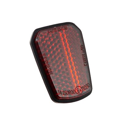 Rückstrahler Shield 28x39x4.7 mm rot E-geprüft Reflektor Motorrad Kennzeich