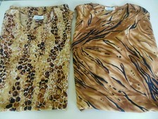 2 ANIMAL PRINT Evana Fashion NY Long SLEEVELESS SUMMER DRESSES sz 2X