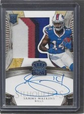 SAMMY WATKINS 2014 CROWN ROYALE SILHOUETTE JUMBO JERSEY ON CARD AUTO RC #D /299