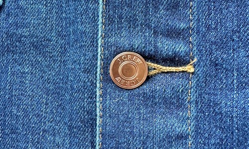 J. Crew dunkelblau Stretch Denim Knopfleiste Rock 4 Taschen Gr. 31 Neu mit Etikett UVP $ 98 - Bild 4 von 9