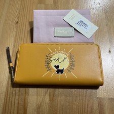 Genuine Radley ‘Here Comes The Sun’ Large Leather Zip Around Purse BNWT RRP £99.