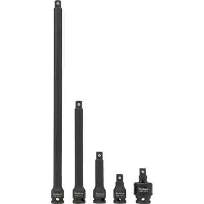 5pc Blackhawk By Proto 3/8'' Dr. Extension Bar Universal Joint Socket Set U-1505S