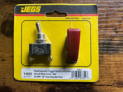 Jegs wetterfester Kippschalter mit Abdeckung Flugzeugstil