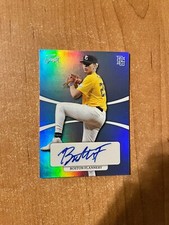 2022 Leaf Perfect Game Showcase - Boston Flannery Platinum Just Minors Auto 4/8