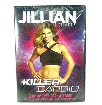 Jillian Michaels: Killer Cardio Levels 1 & 2 Each With A 25 Minute Workout! New.