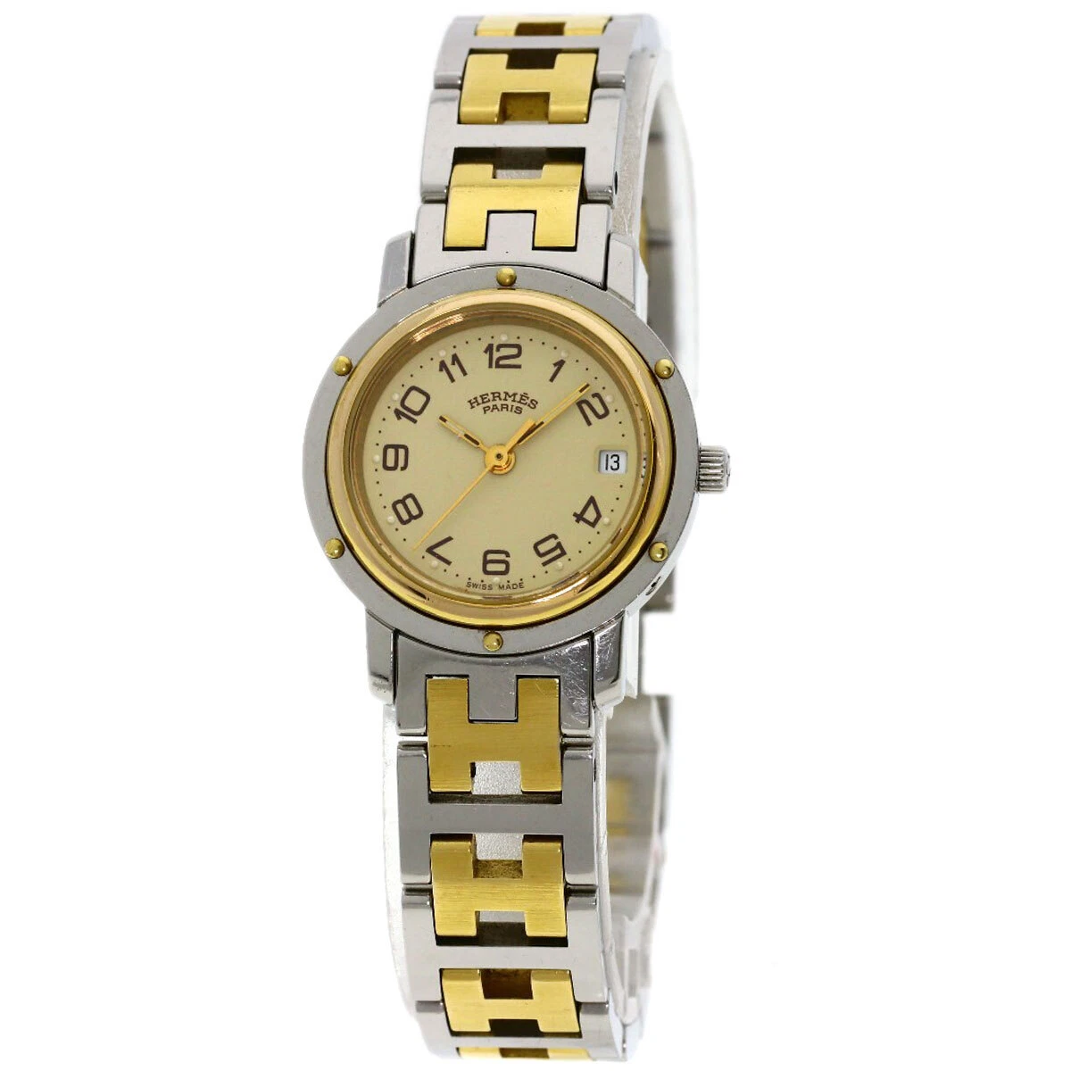 HERMÈS HERMES Orologi Clipper CL3.240 Acciaio Inox SSxGP Donna