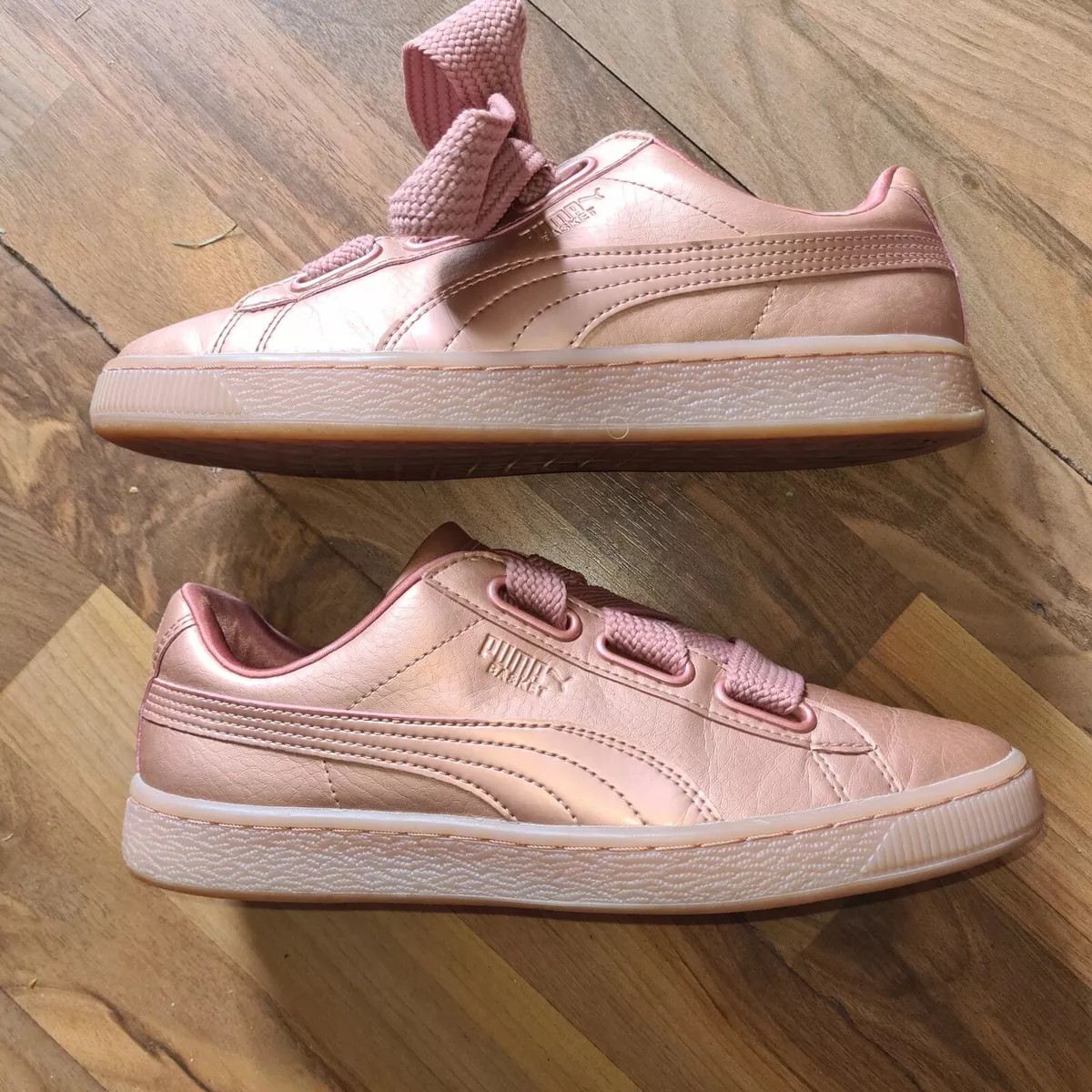 Puma basket shop heart copper rose