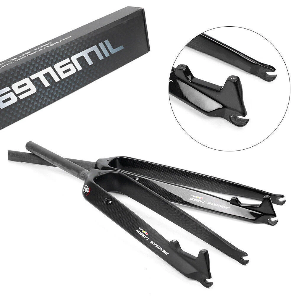 YLXD Forcella Per Bicicletta 3K Forcella Anteriore Per Bicicletta In Fibra Di Carbonio Opaca MTB Mountain Road Bike Hard Fork, 26/27.5/29 Forcelle Coniche 26 - Foto 7