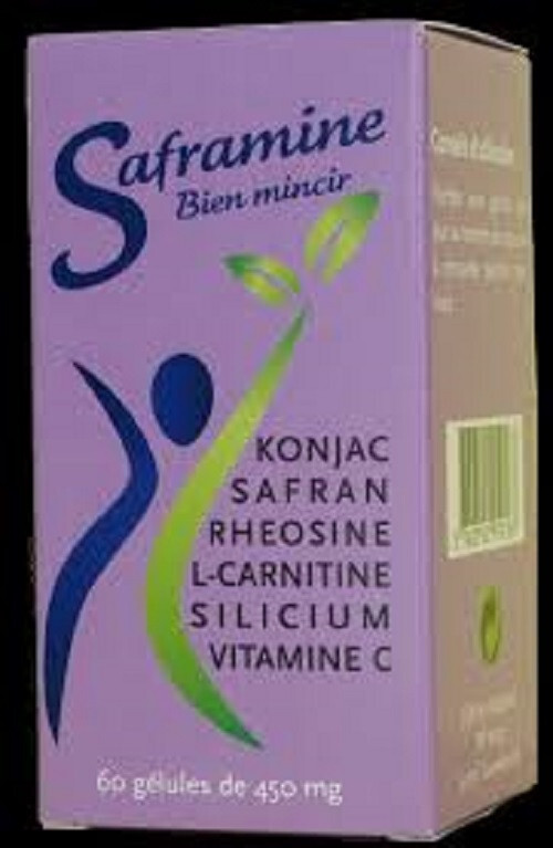 Saframine Konjac Safran Rheosine complément minceur L-Carnitine Silicium Vitamine C