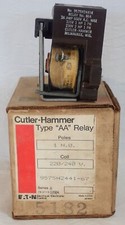 NOS EATON CUTLER-HAMMER 9575H2441-67 TYPE AA RELAY 220V/240V COIL 16A 600V AC