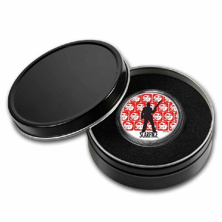洋画・外国映画 SCARFACE 40th Anniversary Coin 2022 1oz Silver Chad Colorized 5000 Franc Scarface 40th in TEP