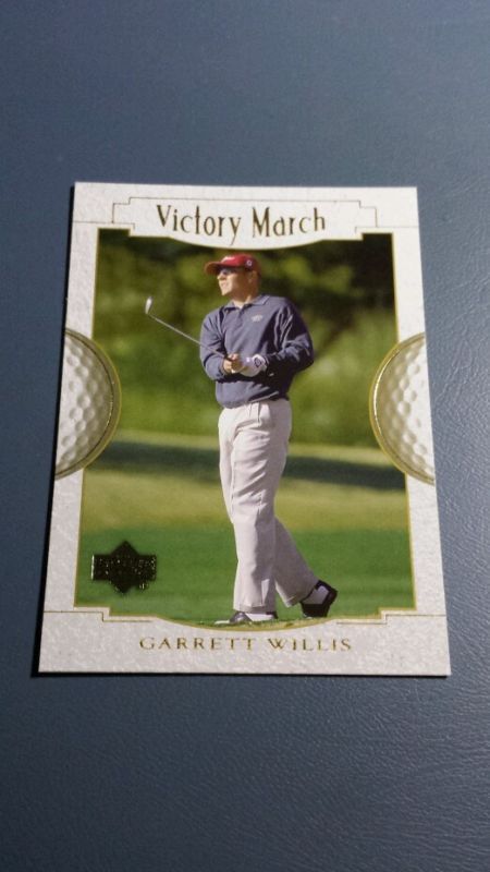GARRETT WILLIS 2001 UPPER DECK GOLF CARD # 144 B7191