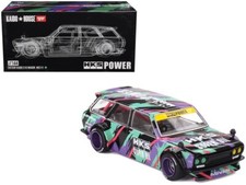 DATSUN 510 WAGON RHD "HKS V1" KAIDO HOUSE 1/64 DIECAST MODEL BY MINI GT KHMG144