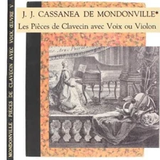 HARPSICHORD MUSIC VIOLIN VOICE 1743 MONDONVILLE Virtuoso FRENCH Baroque COMPOSER