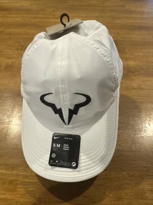 Nike Dri Fit Rafa Adjustable Tennis Club Cap Hat S/M Unisex FB5600 100 New Tags