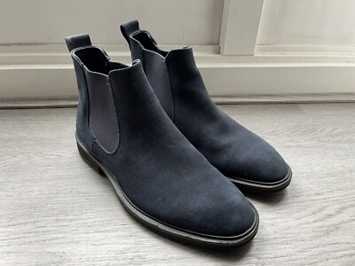 Ecco Herren Chelsea Boots blau Wildleder - Größe UK 7 - Top Zustand