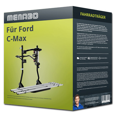 Menabo Fahrradträger Cobra Plus schwarz/silber für Ford C-Max I DM2 - 3 Räder FP