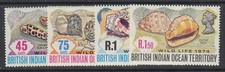 British Indian Ocean Territory, Scott 59-62, MNH