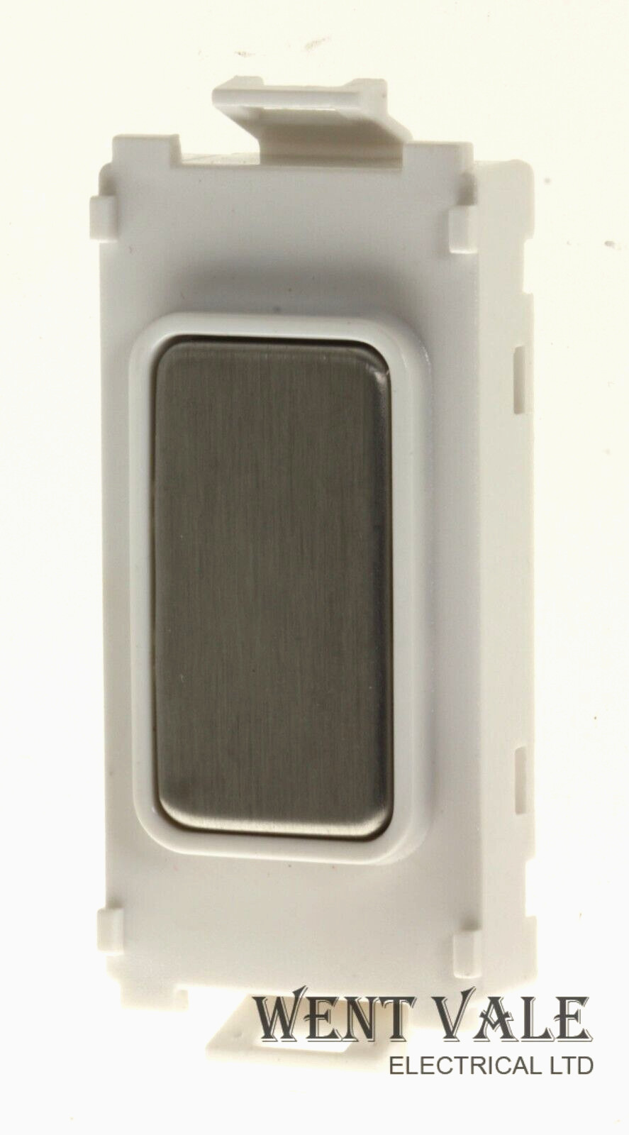 GET Ultimate Grid - GUGBWSS - Grid Switch Blank Module with Brushed Steel Insert
