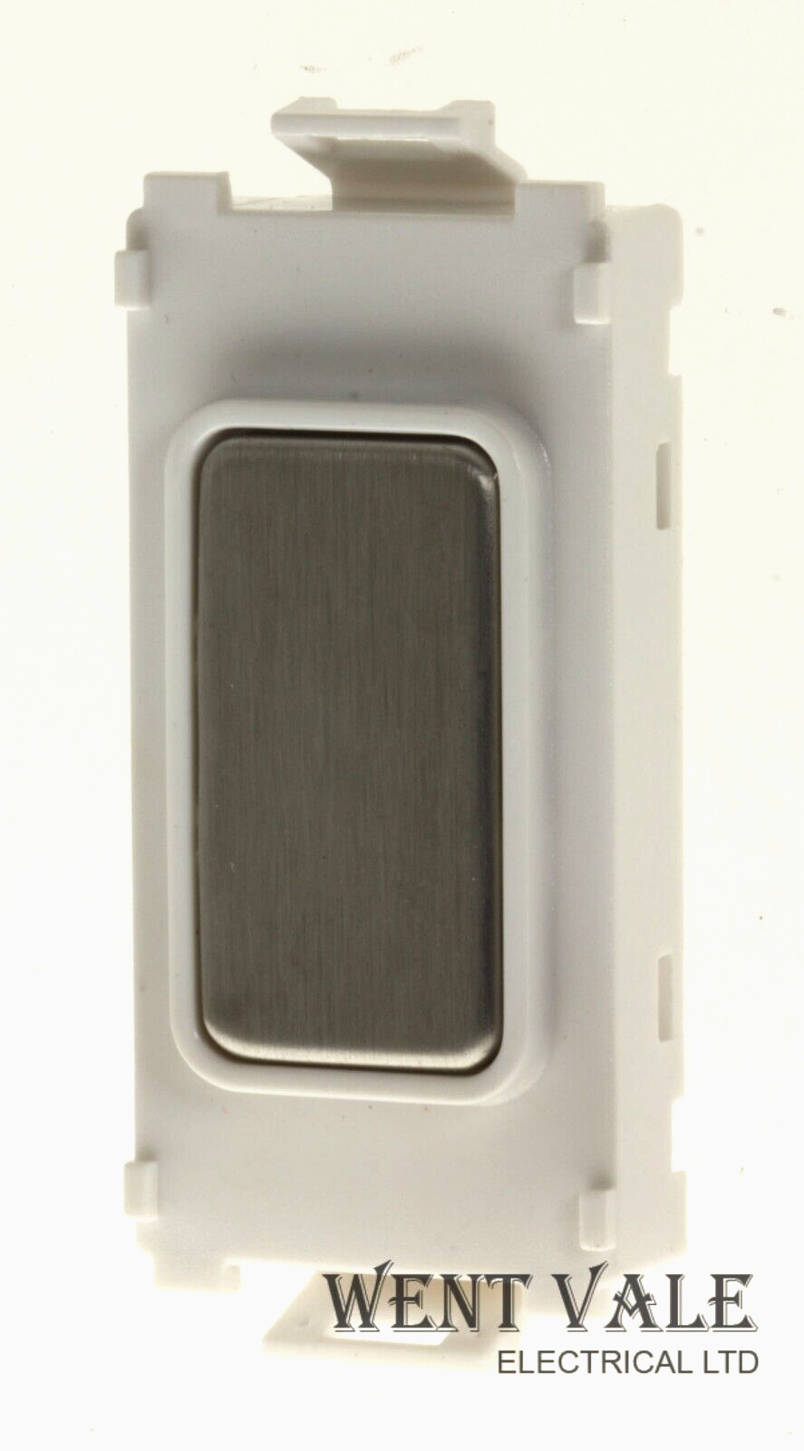 GET Ultimate Grid - GUGBWSS - Grid Switch Blank Module with Brushed Steel Insert