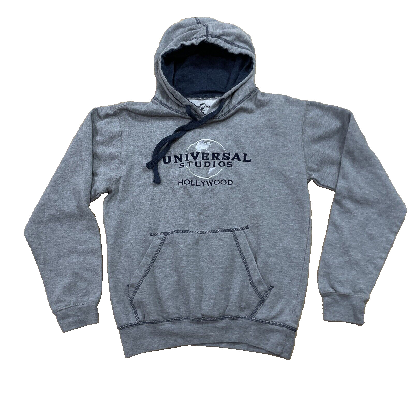 UNIVERSAL STUDIOS HOLLYWOOD Hoodie Women S M Gray Pullover Sweatershirt SM
