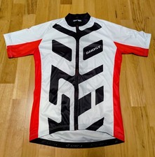 GHOST Radtrikot / Rennrad Trikot / Performance Jersey kurz Weiß/Rot / neuwertig