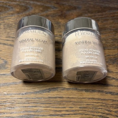 2xPhysicians Formula Mineral Wear Loose Powder #PF10949 CREAMY NATURAL 0.42ozNEW