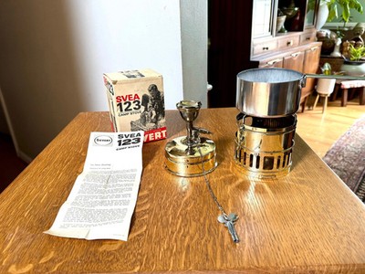 Vtg SVEA 123 Burner Stove | SVEA 123 Backpack Stove| Swedish Brass Camping Stove