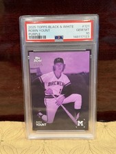 2025 Topps Black & White Robin Yount Purple Parallel #12/25