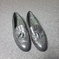 Stacy Adams Men's 10.5 M Tassel Loafers Genuine Snake Leather Slip On 24643-020