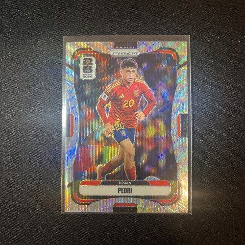 2026 Panini Prizm FIFA World Cup Pedri Spain #80 Silver Wave Soccer Trading Card